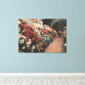 Dennis Miller Bunker's Chrysanthemums Canvas Afdruk (Insitu (Houten vloer))