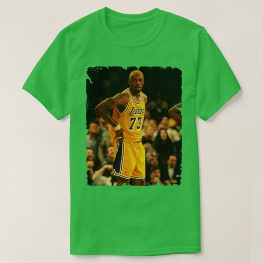 Dennis Rodman ontwerp van basketbal 2 T-shirt (Design voorkant)
