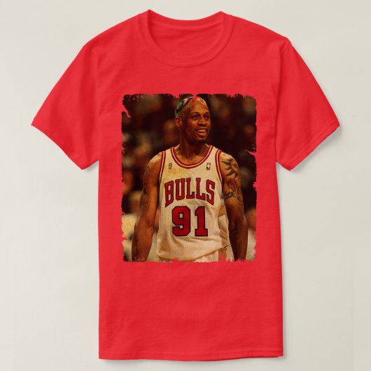 Dennis Rodman  ontwerp van basketbal 5 T-shirt (Design voorkant)