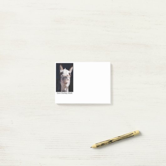 Dennis the Donkey Post-it® Notes (Op bureau)