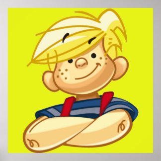 Dennis The Menace Cartoon Poster