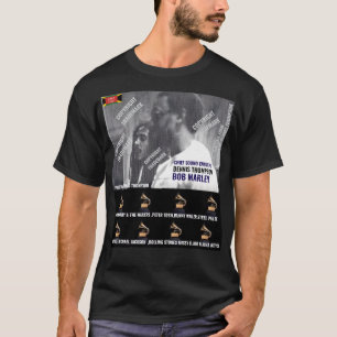 DENNIS THOMPSON. Basic T-shirt met donkere kleur
