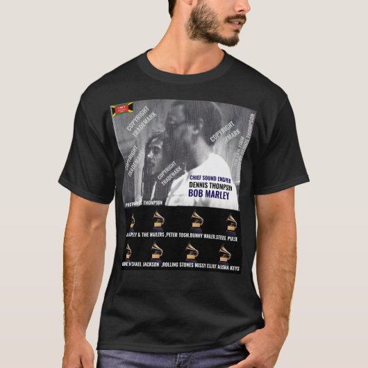DENNIS THOMPSON. T-Shirt foncé de base (Devant)