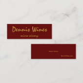 Dennis Wines Mini Visitekaartje (Voorkant / Achterkant)