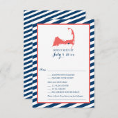 Dennisport Cape Cod | Mariage RSVP (Devant / Derrière)