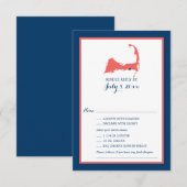 Dennisport Cape Cod | Mariage RSVP (Devant / Derrière)