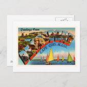 Dennisport Cape Cod Massachusetts MA Old Travel Briefkaart (Voorkant / Achterkant)