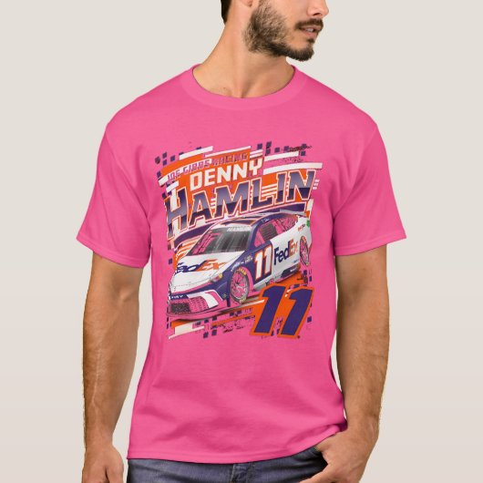 Denny Hamlin Black Draft T-shirt (Voorkant)