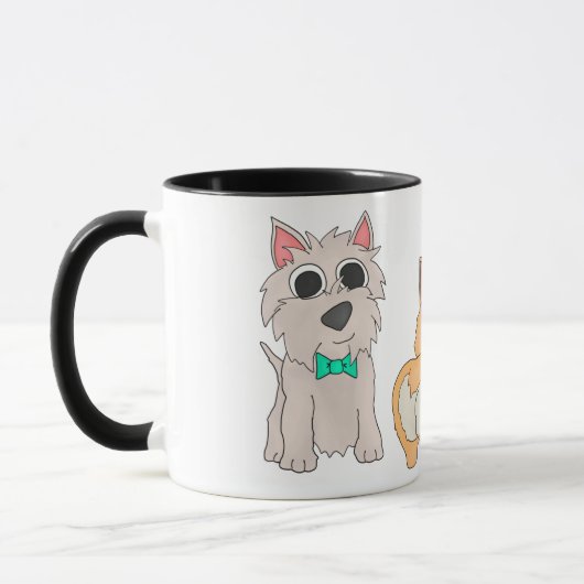 Dénommer et profiler - tasse de café de chienchien (Gauche)