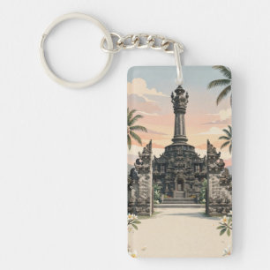 Denpasar Bali - Het culturele hart van Bali Sleutelhanger