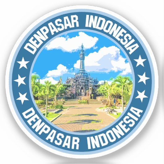 Denpasar Sticker (Voorkant)