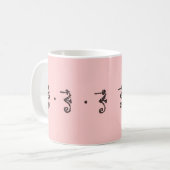   Denslow Seahorse Pink Coffee Mok (Voorkant links)