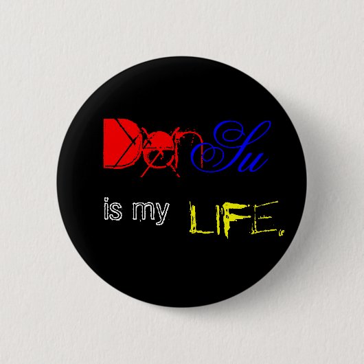 DenSu is mijn leven. Ronde Button 5,7 Cm (Voorkant)
