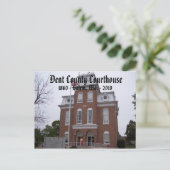 Dent County Courthouse, 1860 - Salem, Mo. ... Briefkaart (Staand voorkant)