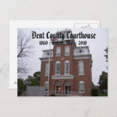 Dent County Courthouse, 1860 - Salem, Mo. ... Briefkaart (Voorkant / Achterkant)