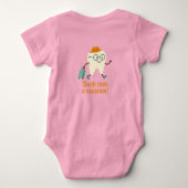 Dent de bébé en vacances Body | Drôle de dent (Dos)