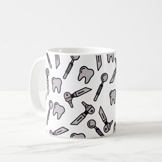 Dent | Dental Tools & Teeth Classic Mug (Devant gauche)