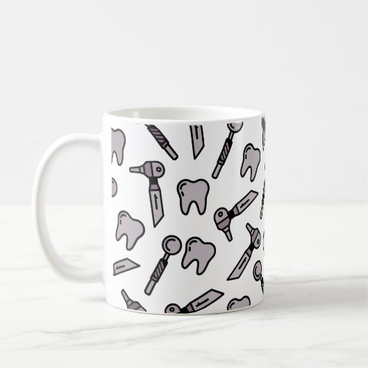 Dent | Dental Tools & Teeth Classic Mug (Gauche)