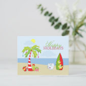 Dent dentiste de plage Joyeux Noël Carte (Debout devant)