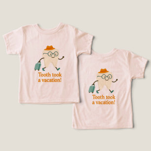 Dent en Vacances T-Shirt pour Tout-Petits   Drôle 