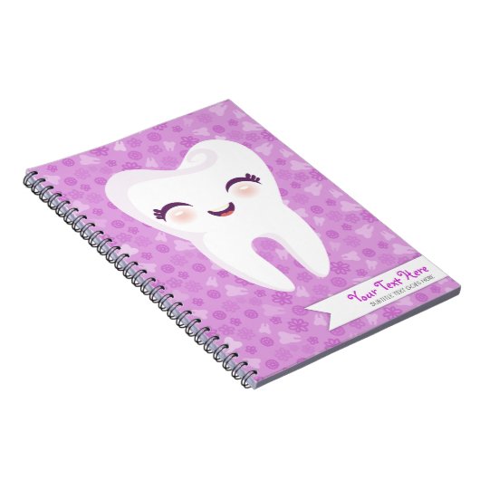 Dent mignonne - carnet fait sur commande pourpre (Côté Droit)