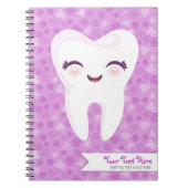 Dent mignonne - carnet fait sur commande pourpre (Devant)
