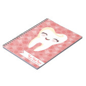 Dent mignonne - carnet fait sur commande rose (Côté gauche)