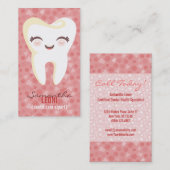 Dent mignonne - cartes de visite verticaux faits (Devant / Derrière)