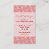 Dent mignonne - cartes de visite verticaux faits (Dos)