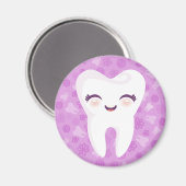 Dent mignonne - Magnet pourpre (Recto/Verso)