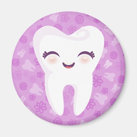 Dent mignonne - Magnet pourpre (Devant)