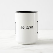 Dentaal ontwerp, tand en tandenborstel mok (Midden)