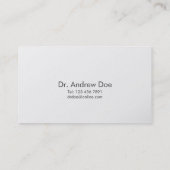 Dentaire - cartes de visite (Dos)