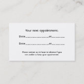 Dentaire - cartes de visite (Dos)