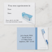Dental Appointment Card Afsprakenkaartje (Voorkant / Achterkant)