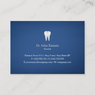 Dental Appointment Card Blauwe Dentist Afsprakenkaartje