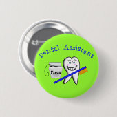 Dental Assistant Gifts Ronde Button 5,7 Cm (Voorkant /achterkant)