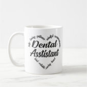 Dental Assistant Heart Word Cloud Koffiemok (Links)