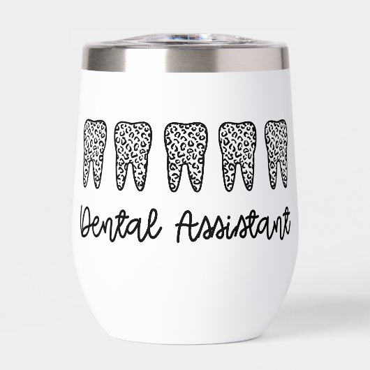 Dental Assistant personnel Empreinte de léopard de (Avant)