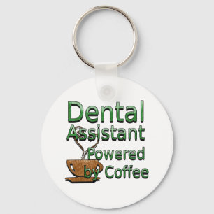 Dental Assistant Powered by Coffee Sleutelhanger