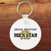 Dental Assistant Rock Star Sleutelhanger (Voorkant)