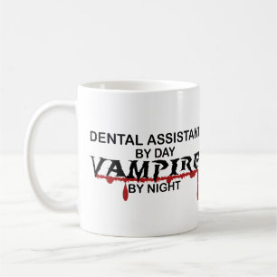 Dental Assistant Vampire bij nacht Koffiemok