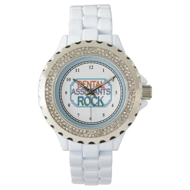 Dental Assistants Rock Horloge (Voorkant)