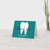 Dental Blanc dentiste Turquoise Merci dentaire (Devant)