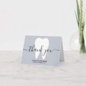 Dental Blanc Toit bleu clair Dentiste Merci (Devant)