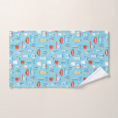 Dental Blue Pattern Bad Handdoek (Handdoek)