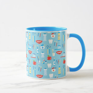 Dental Blue Pattern Mok