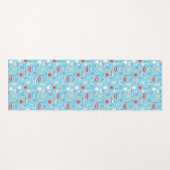 Dental Blue Pattern Yogamat (Voorkant (horizontaal))
