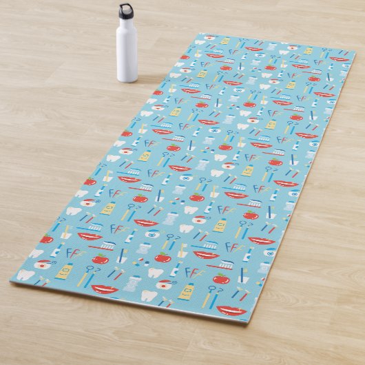 Dental Blue Pattern Yogamat (In situ)