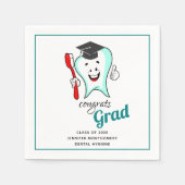 Dental Care Happy Tooth Gradup Servet (Voorkant)